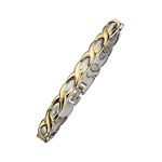 Magnetic Stainless Steel Two-tone Bracelet